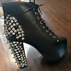 Jeffrey Campbell studded leather boot